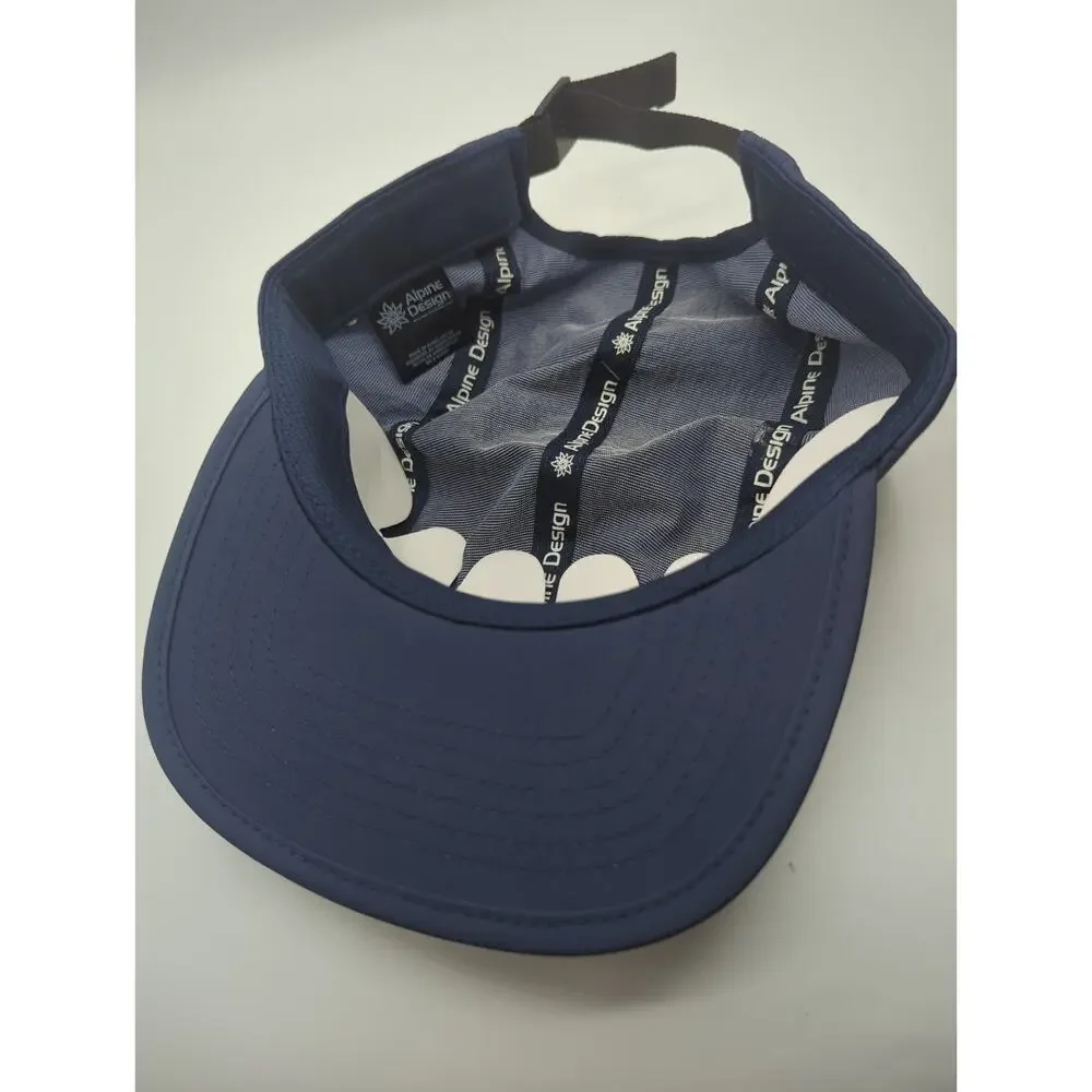 Alpine Design Men's Nylon AD Five Panel Hat Lunar Blue Adjustable New